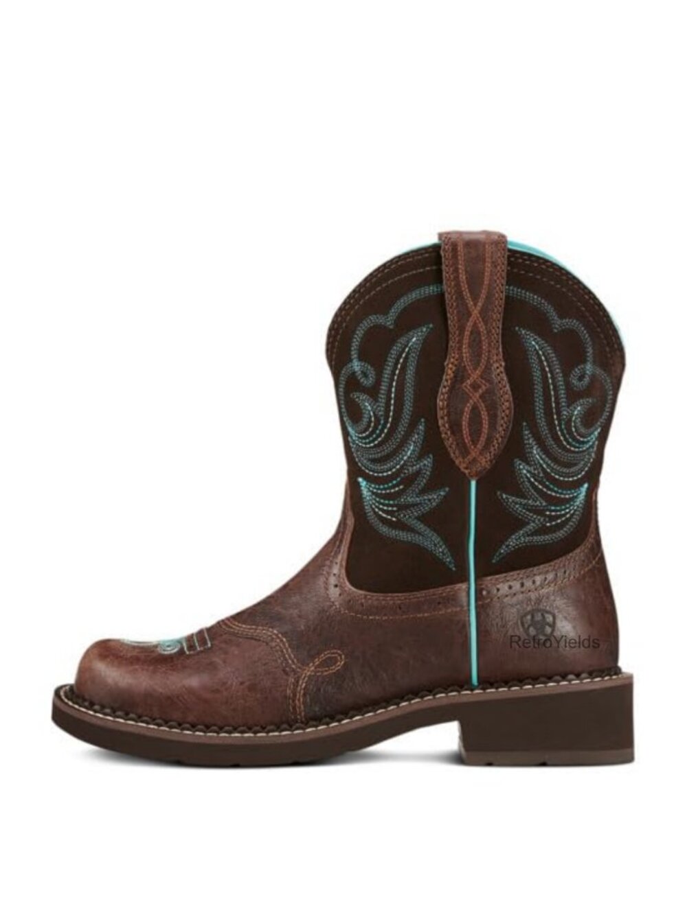 Ariat Fatbaby Heritage Dapper Leather Western Boot 4LR Cushioned Round Toe